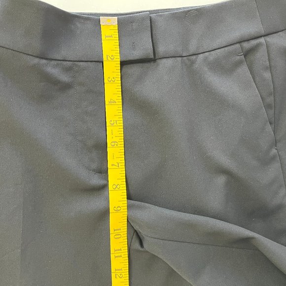 TALL Carlisle Black Wool Dress Pants, Sz 4, L33 - Picture 10 of 12